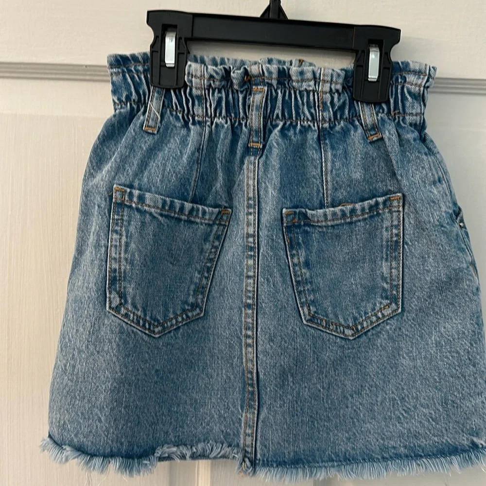 Zara Girls Denim Jean Skirt Size 7